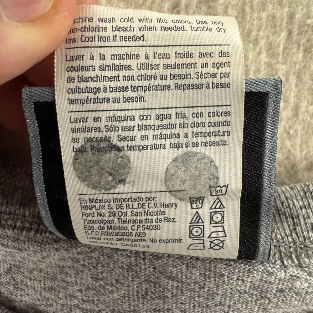 Champion Cropped T-Shirt Women Small Gray Excellent Embroidered Script WL956 XFS
